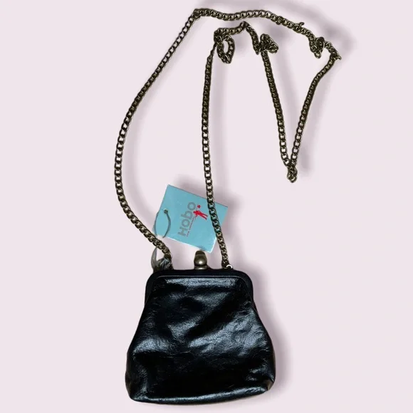 HOBO 100% Leather Small Bag w/ Crossbody Chain NWT - Picture 2 of 4